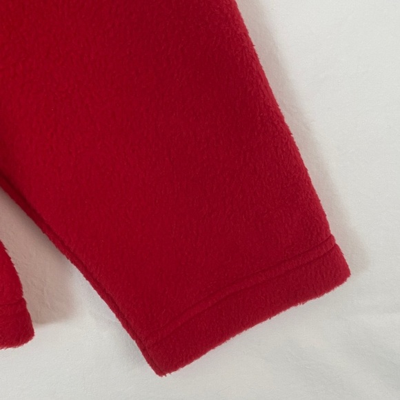 Red Embroidered Fleece Jacket by Northern Traditions Size LP - Picture 10 of 11